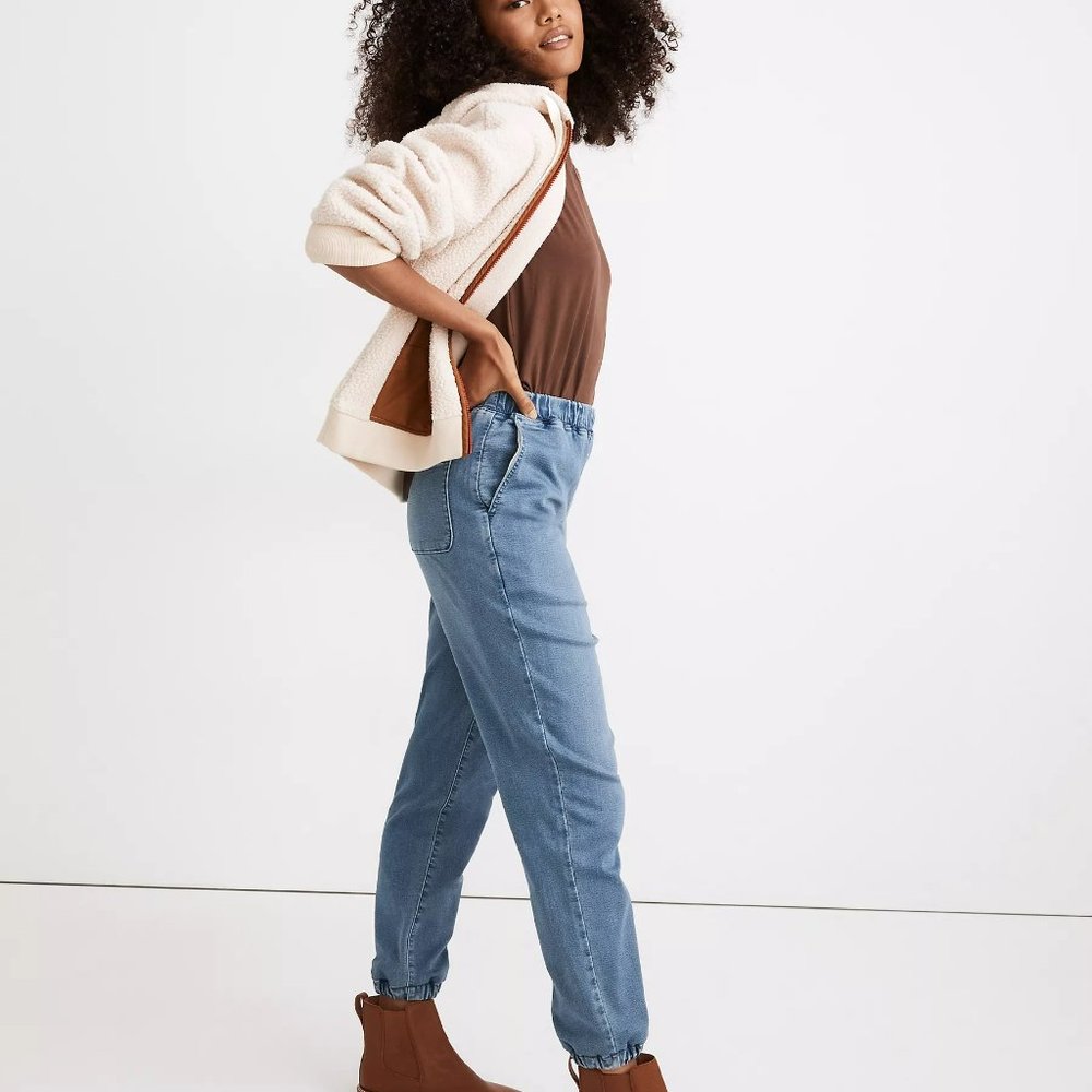 Madewell Sweatpant Jeans in Nealy Wash - Picture 1 of 3